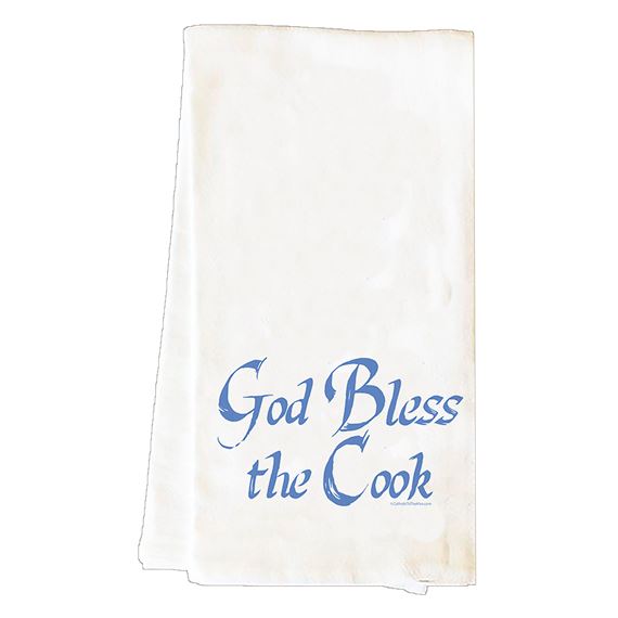 GOD BLESS THE COOK - TEA TOWEL